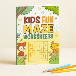🌀 Maze Adventures – Kids Fun Maze Worksheets 🌀