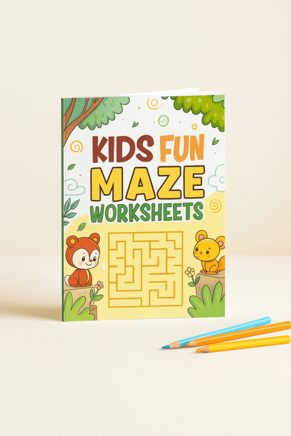 🌀 Maze Adventures – Kids Fun Maze Worksheets 🌀